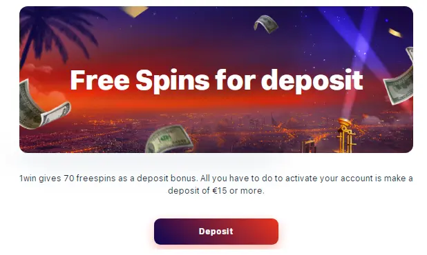 70 Free Spins Bonus
